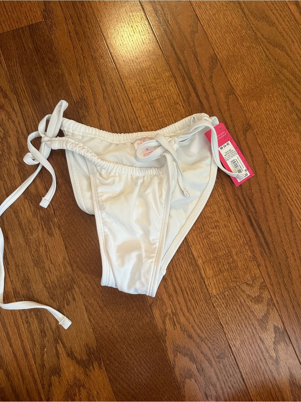 Target White Girls Tie-Side Swim Bottoms